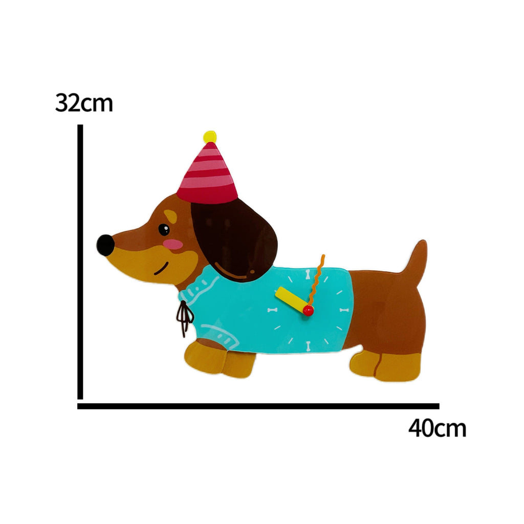 Playful Doggy Wall Clock