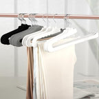 Velvet Pant Hangers Open End,8 Pack Non Slip White Felt Trouser Hangers