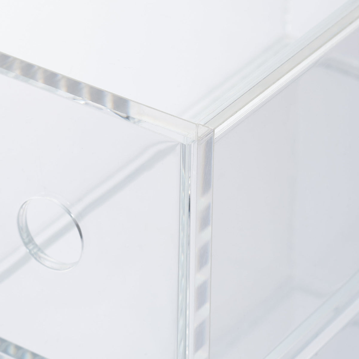 Acrylic Storage 3 Drawers Cubby