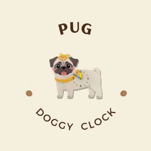 Playful Doggy Wall Clock
